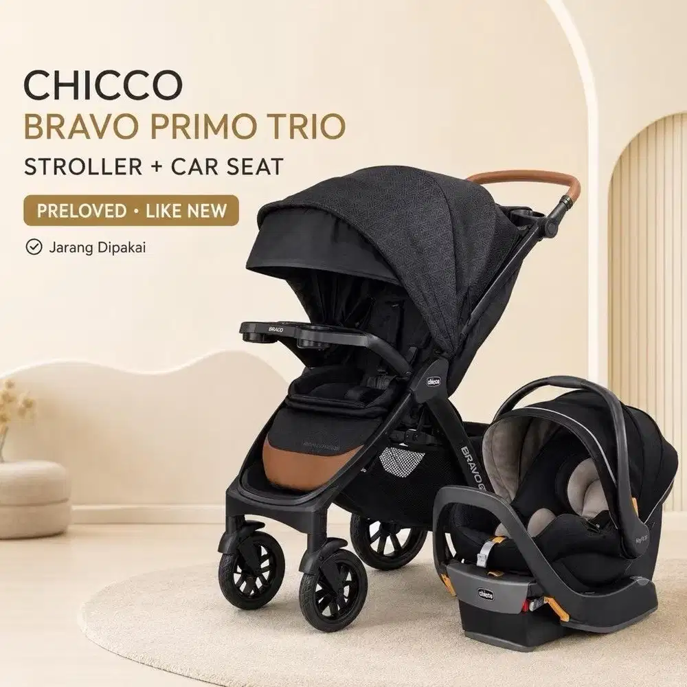 Storller Anak Baby Chicco Bravo Primo Trio Car Seat Anak Kursi Roda