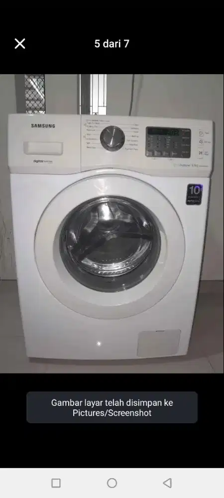 Mesin cuci front loading Samsung 6.5 kg