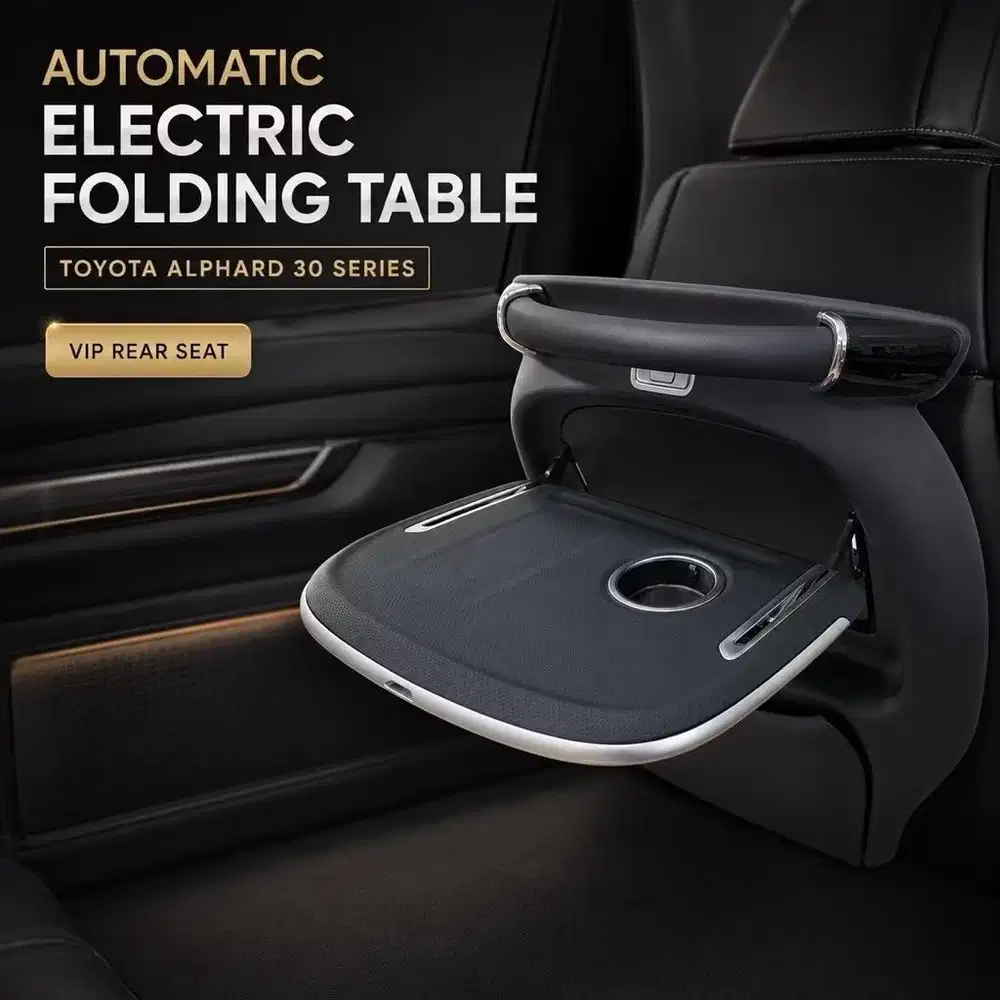 Toyota Alphard Automatic Folding Table Meja Lipat Otomatis VIP Luxury