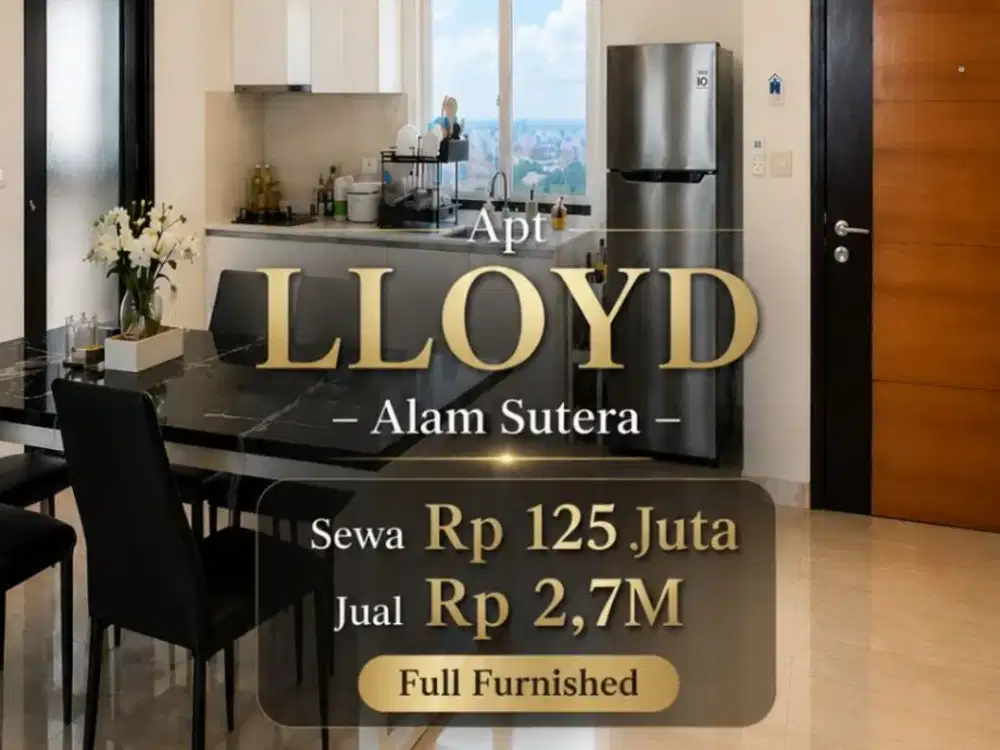 Sewa / Beli Apartemen 2BR di LLOYD Alam Sutera