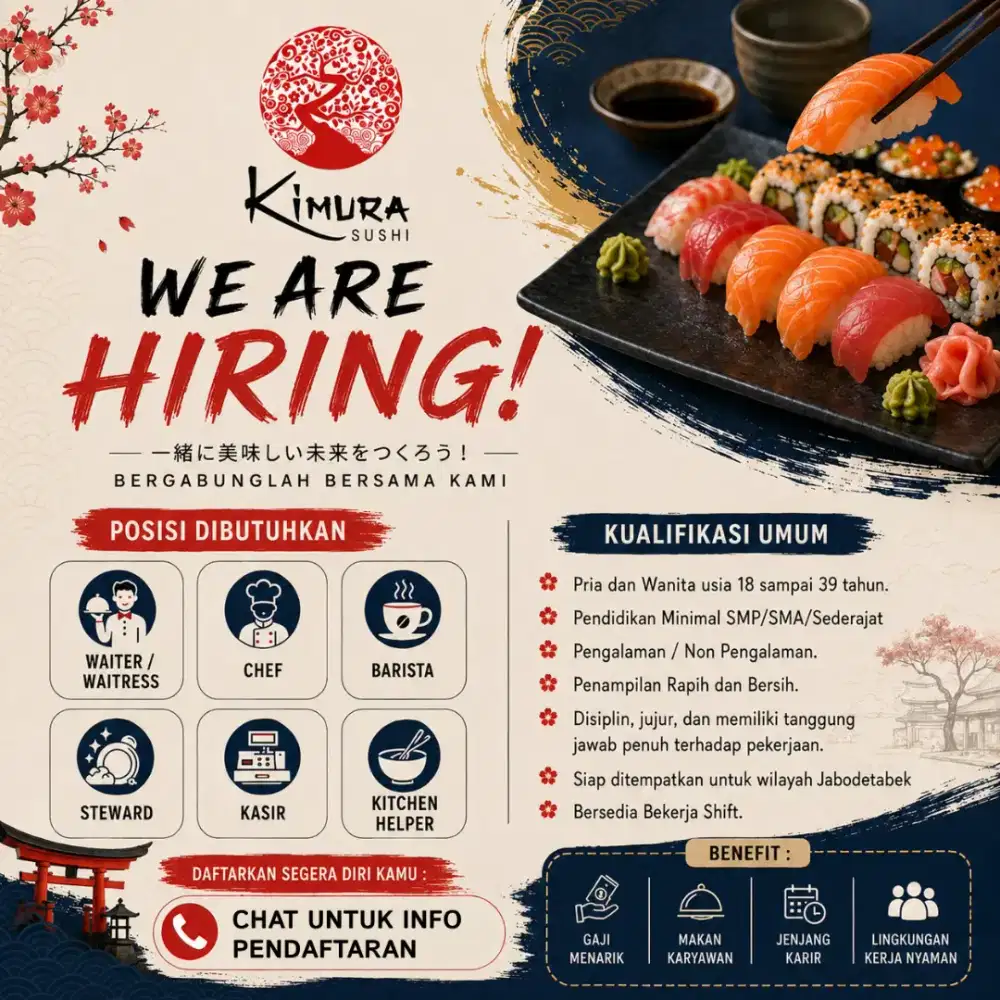 Lowongan Kerja Resto Sushi