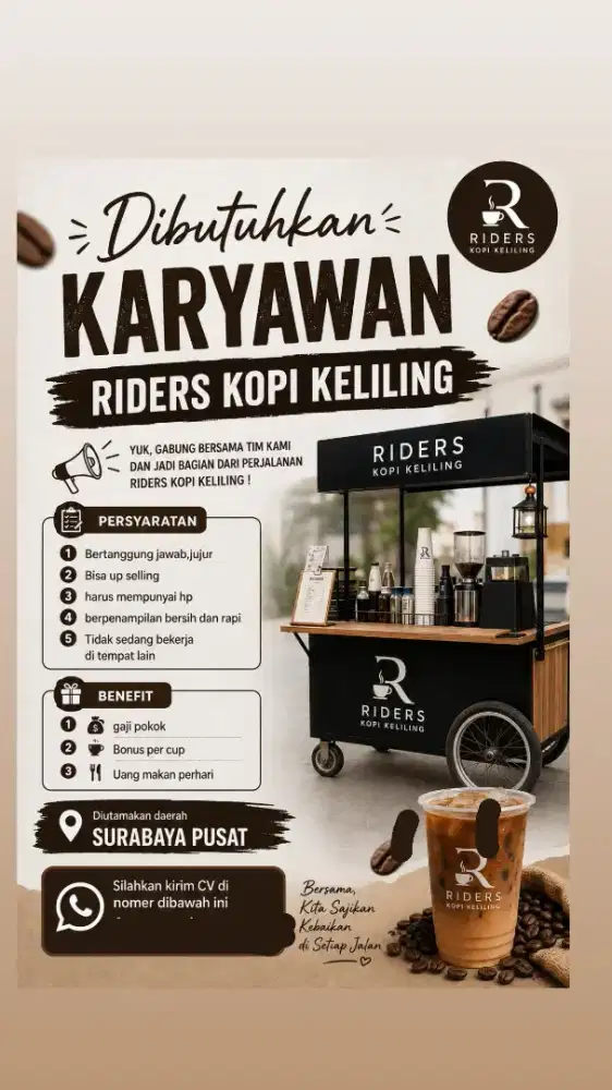 Loker riders kopi keliling
