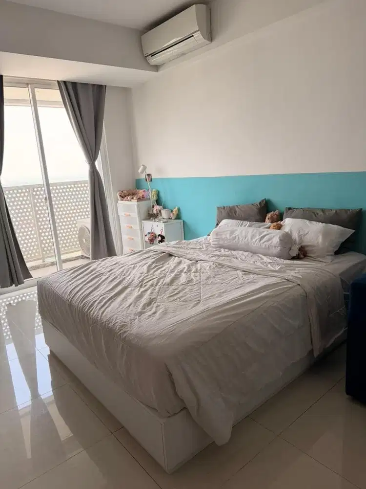 Bed Cover Putih / Alas kasur Putih 200x200cm