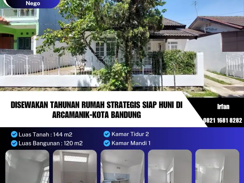 DISEWAKAN RUMAH STRATEGIS SIAP HUNI DI ARCAMANIK-KOTA BANDUNG