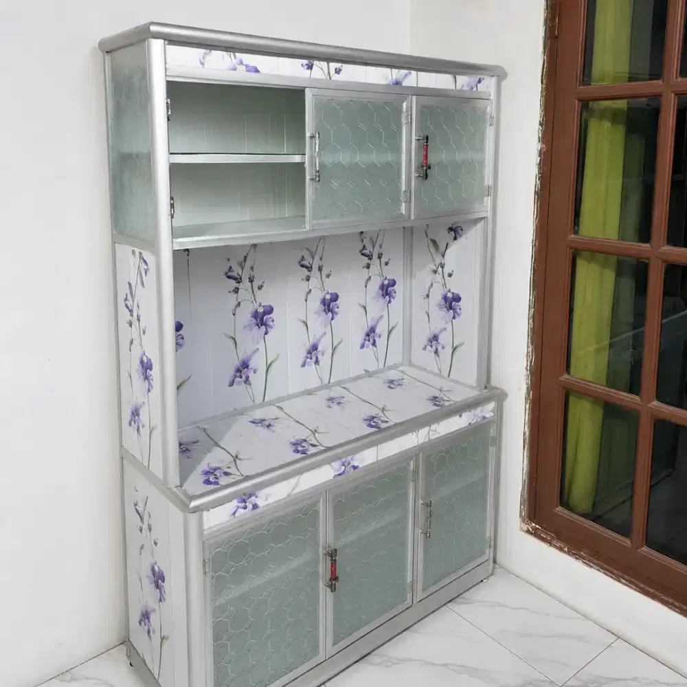 Rak / Lemari Dapur Aluminium Bekas