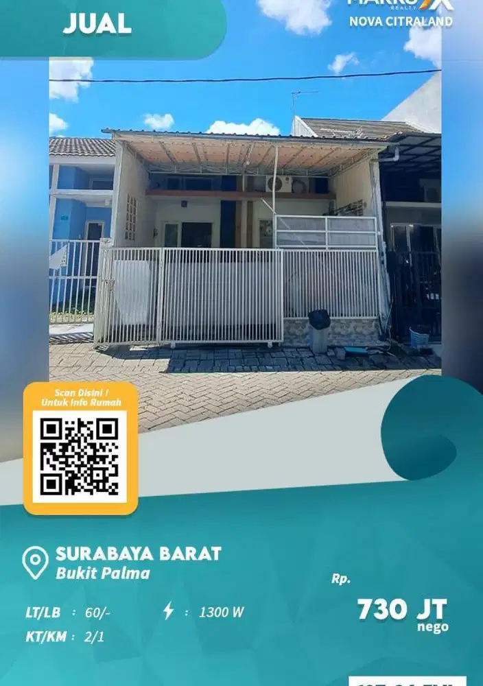 Dijual rumah bukit palma
