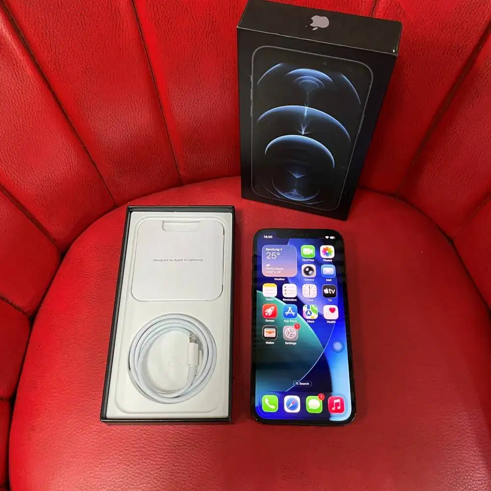 iPhone 12 Pro 256gb Pacific Blue Bea Cukai Setara iBox Sinyal Permanen