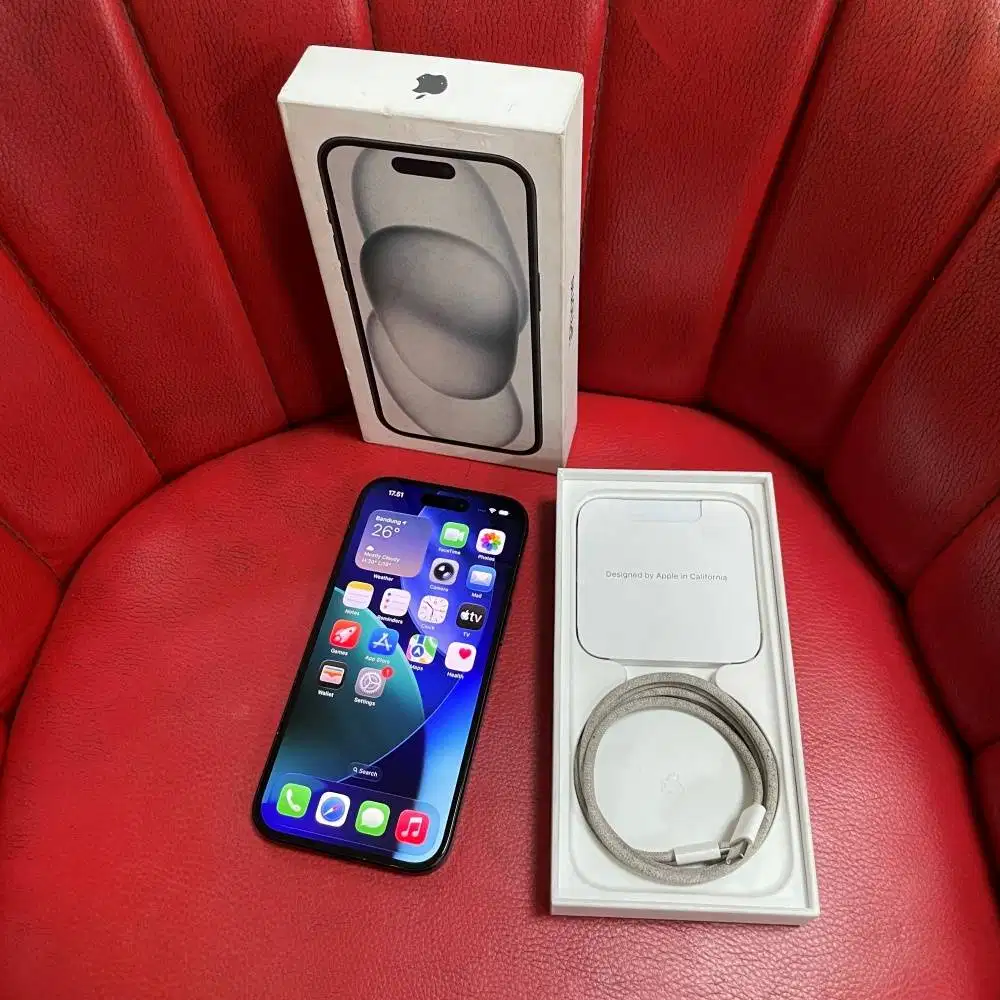iPhone 15 128gb Black Garansi iBox PA/A Aktif Fullset Original