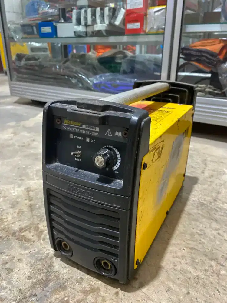 Mesin las bekas MMA 200 ampere krisbow bekas 1 phase listrik IGBT DC