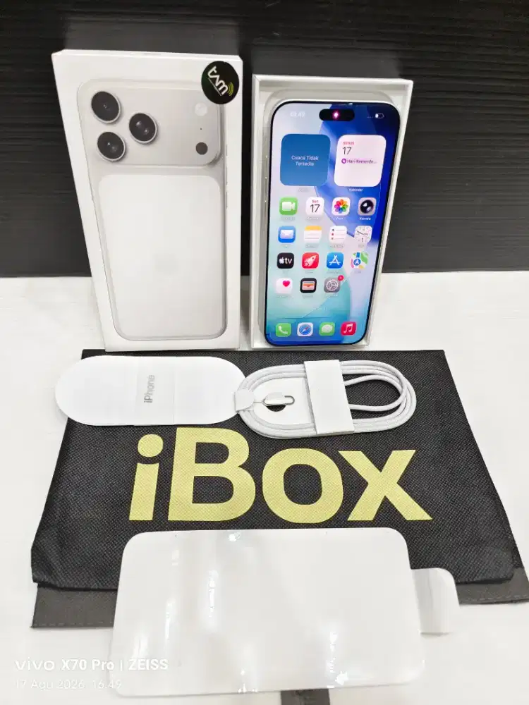 iphone 17promax 1TB Batre health 98% mulus  garansi iBoxmaret 2027