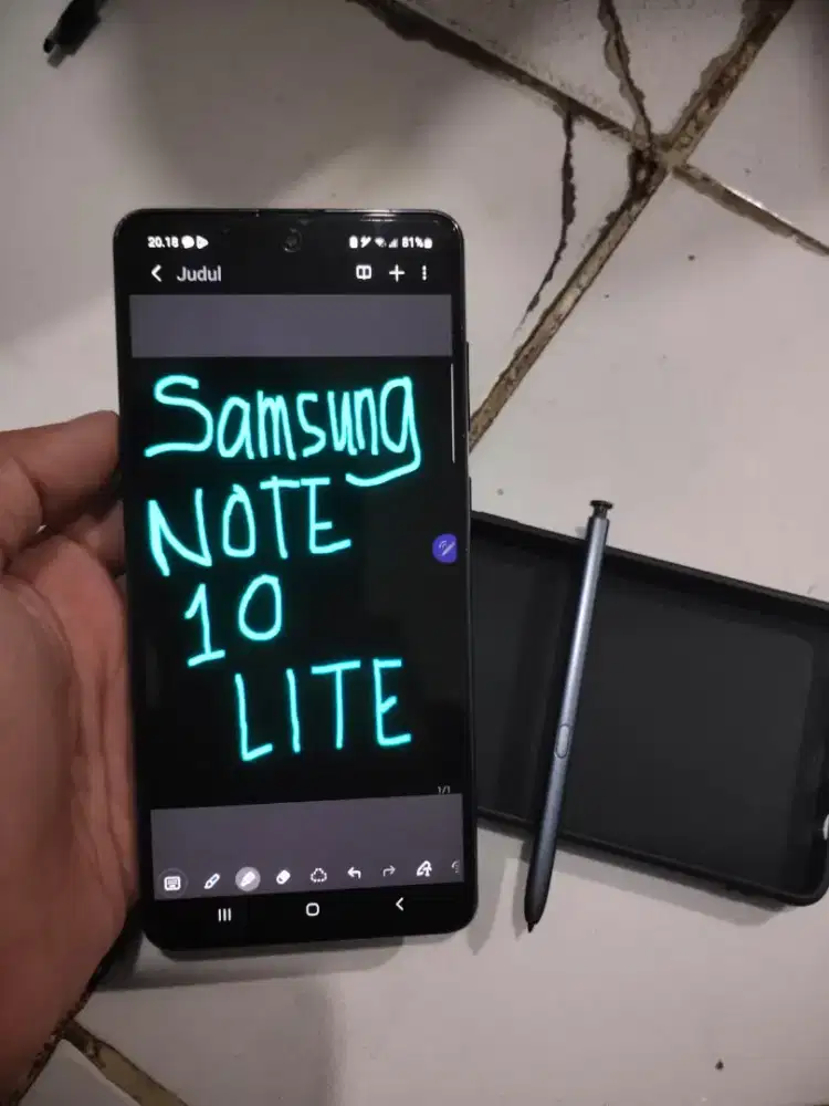 Samsung Note 10 Lite ram 8+8/128
