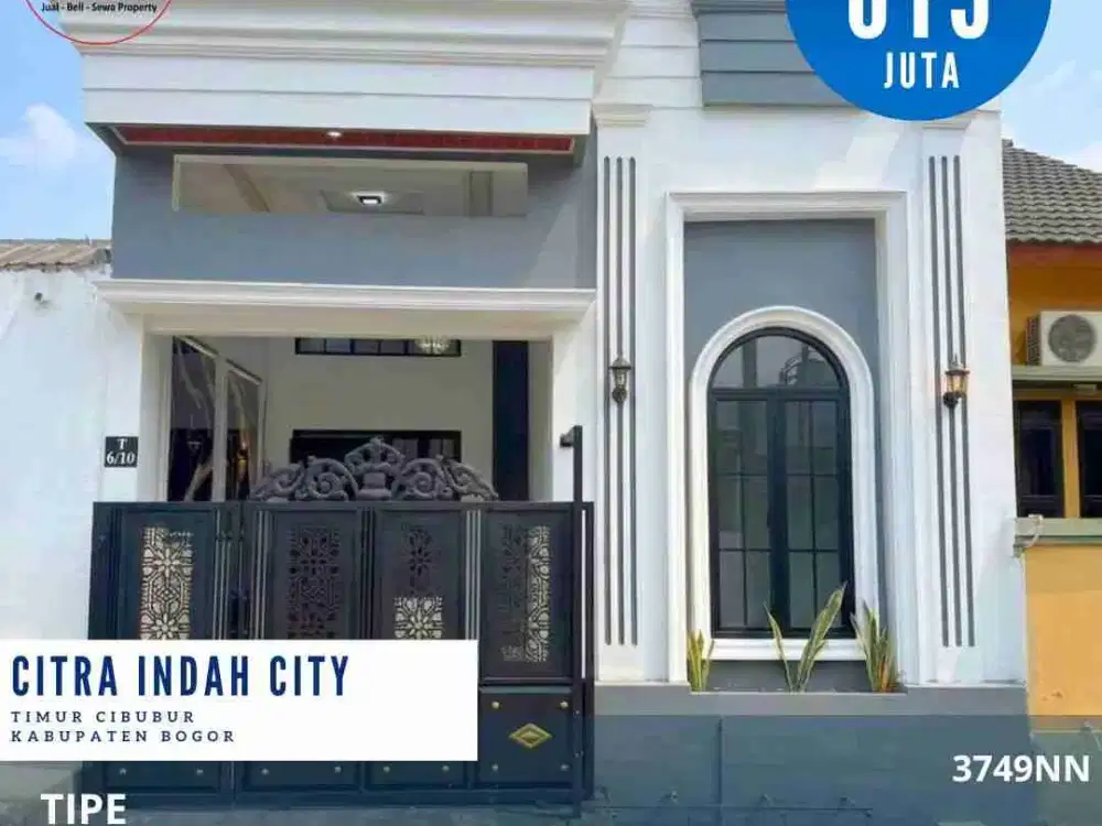 Dijual rumah 2 lantai dicitra indah city rumah siap huni semu furnished
