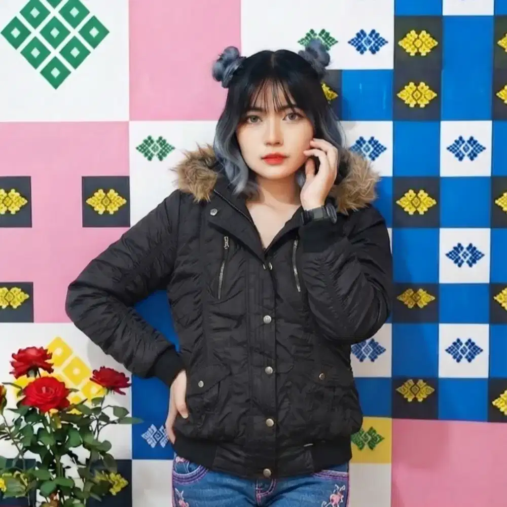 Jaket down coat Dolly Angela black