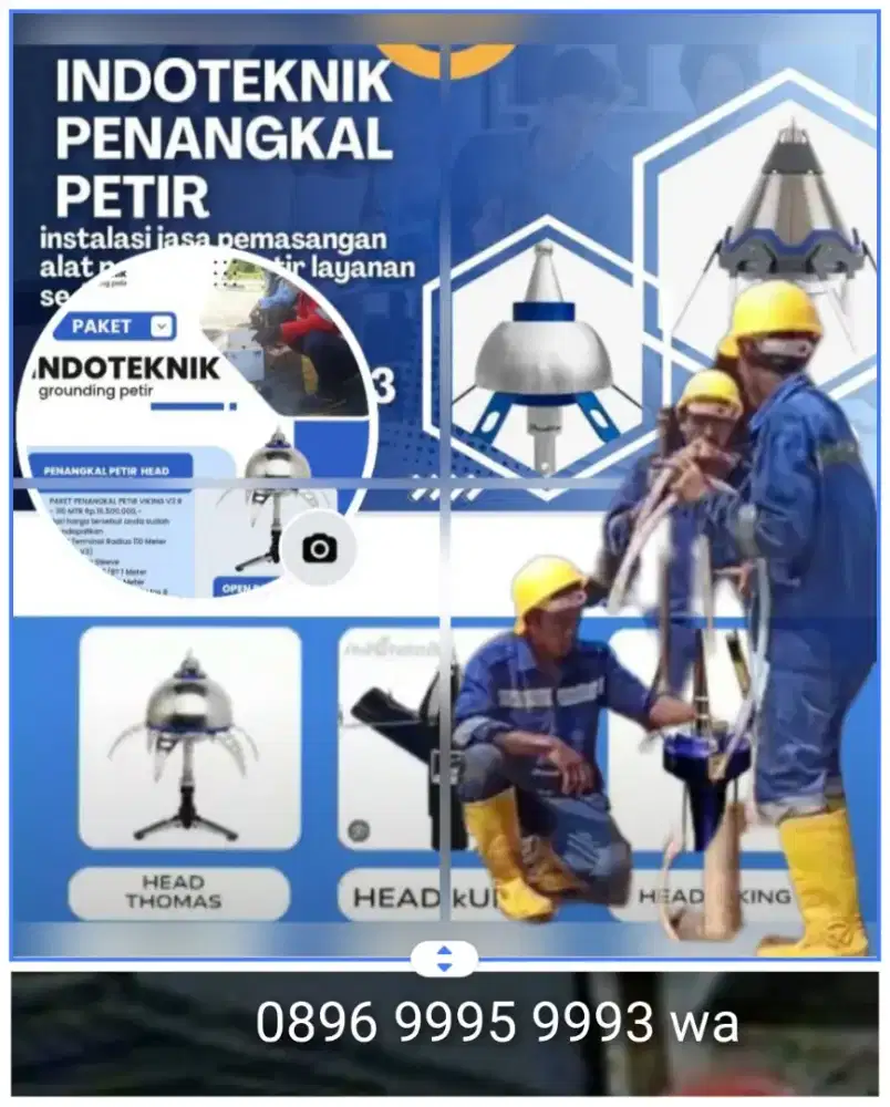 Teknisi jasa ahli pasang penangkal petir Jatiwaringin Pondok gede