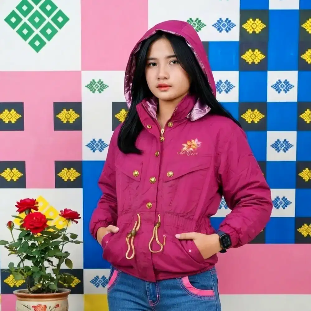 Jaket vintage racing gel team