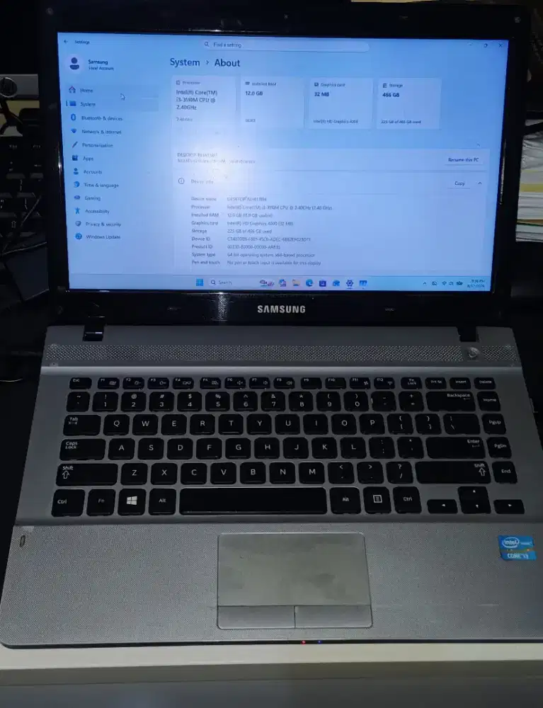Laptop Samsung I3
