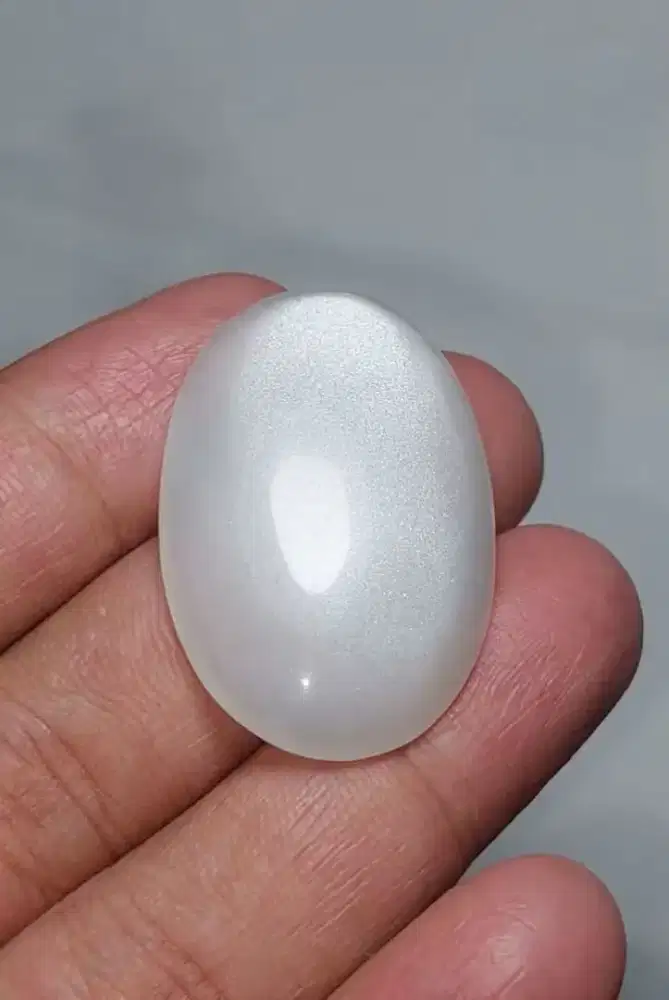 Batu Cincin Akik Permata Natural Moonstone Biduri Bulan Ceylon Jumbo