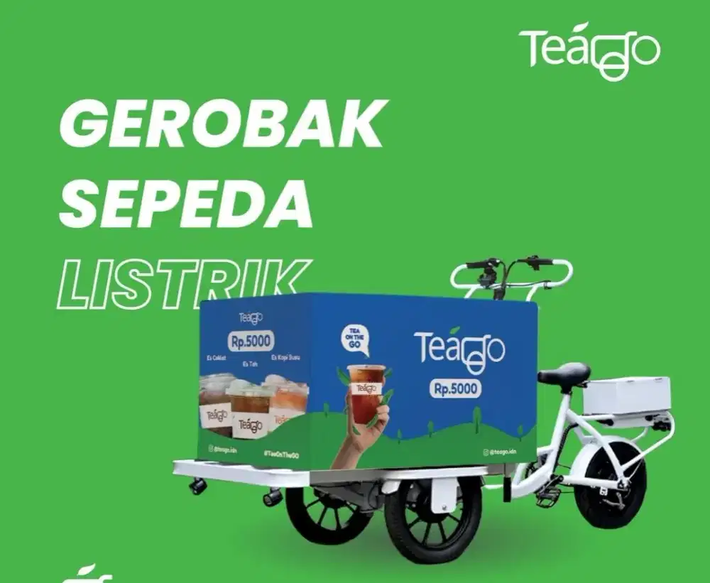 Penjual kopi kekinian dg sepeda listrik