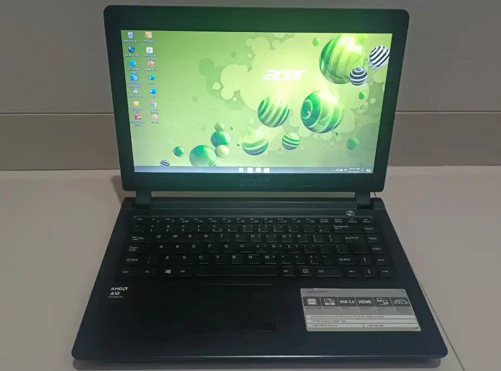 Acer Z3-451 AMD A10 setara i5 ram 8gb internal 500gb normal mulus BU