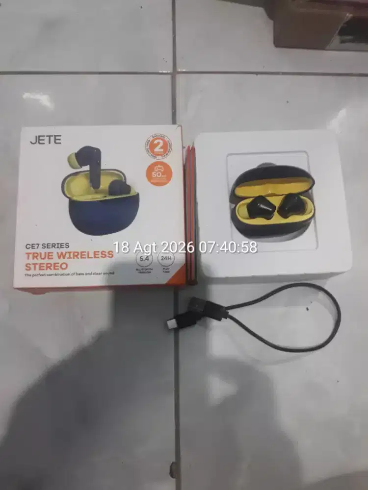 Headset BLUETOOTH TWS JETE CE7