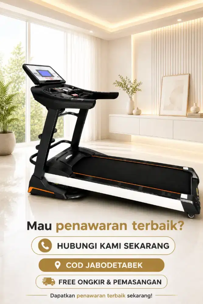Treadmill Total TL-188 3 HP | Speed 18 Km/H | Max 140 Kg
