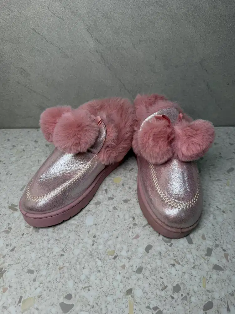 Sepatu Bulu fashion Wanita winter musim Dingin