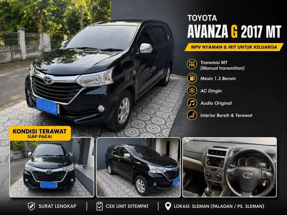 Avanza 1.3 G 2017 Hitam