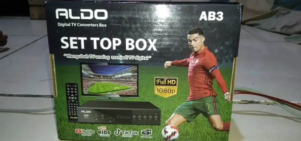 ALDO AB3 Set Top Box DVB-T2 – Belum Pernah Dipakai