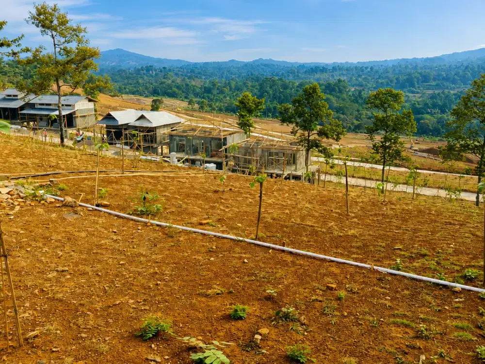 Tanah Kavling Vila SHM Bebas Banjir View Gunung dan Persawahan Bisa Bangun Permanen di Jonggol dekat Cileungsi, Cikarang, Bekasi, Depok, jakarta