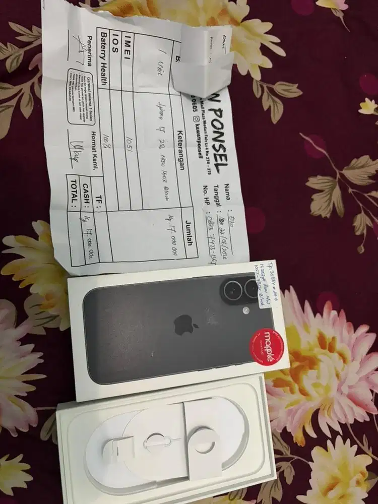 Jual iphone 17 black 256 ibox fullset cc 55