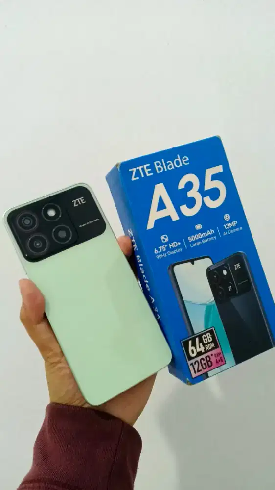Zte blade a35 4+8/64 lengkap siap pakai