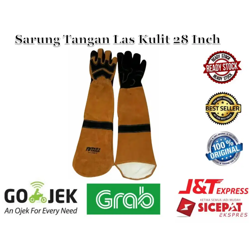 Sarung Tangan Las Kulit YUTAKA Modifikasi Panjang 28 Inch
