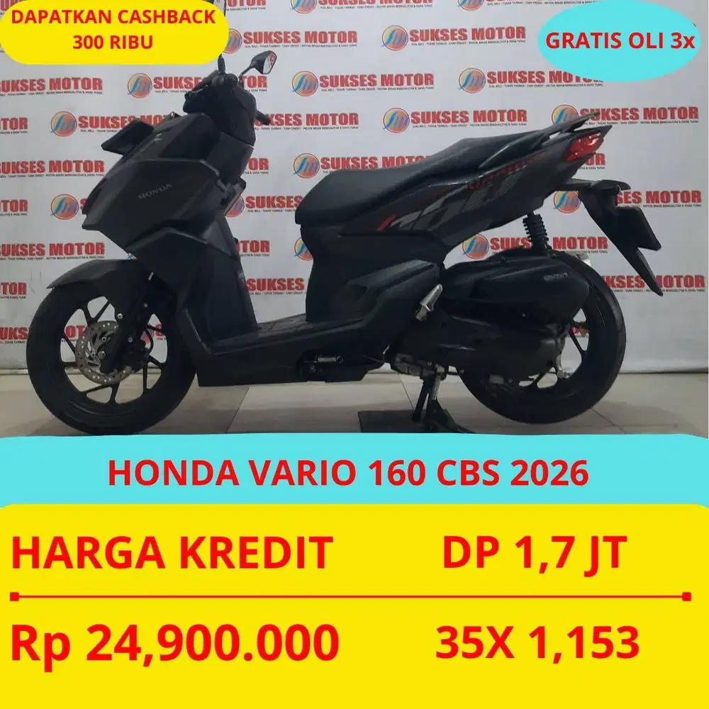 HONDA VARIO 160 CBS 2026 DP MURAH 1,7 JUTA GUYSS