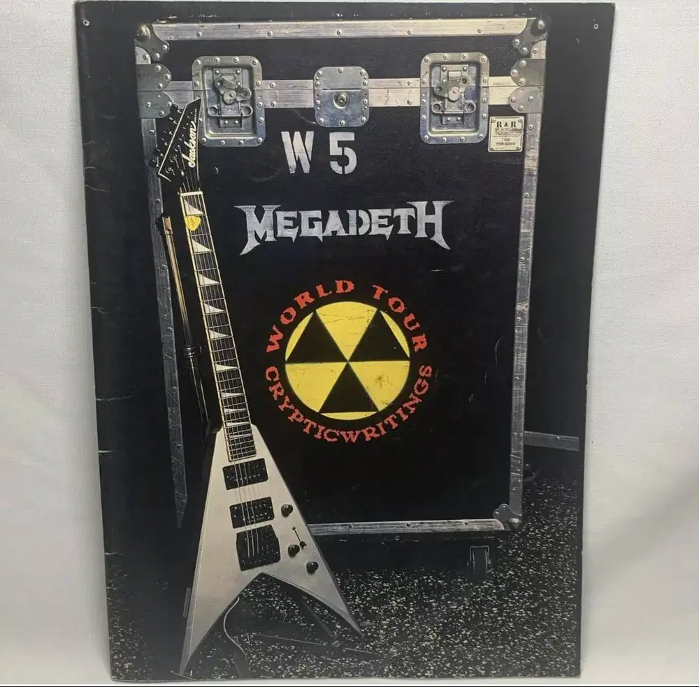 Megadeth official Cryptic writings tour book photo & program