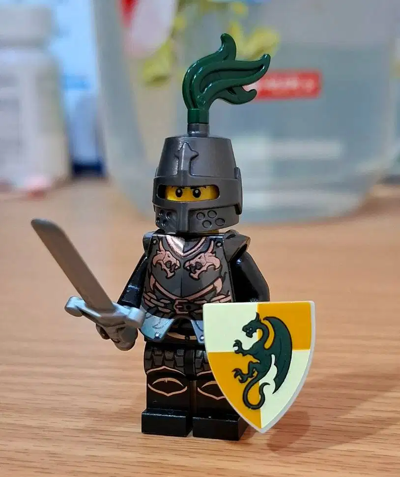 Lego castle kingdoms vintage - Green armoured dragon knight