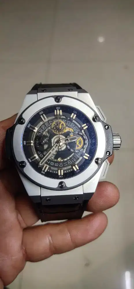 Jam Hu8#L0t K1*n6 P0*w3r Un1c0 Automatic 48mm