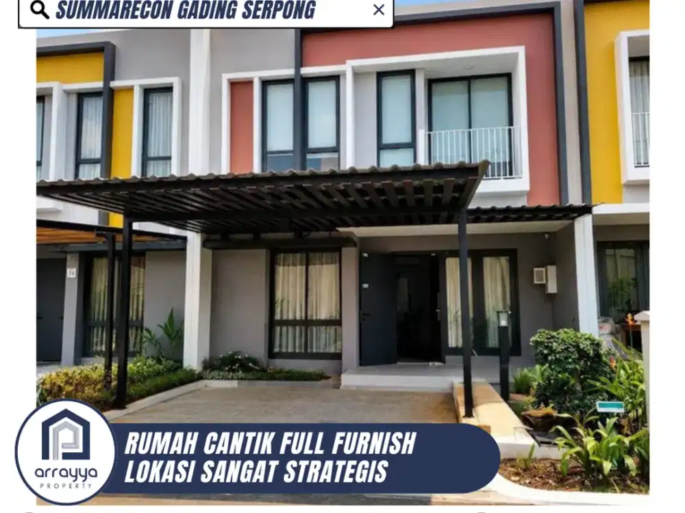 DIJUAL CEPAT RUMAH CANTIK 2 LANTAI FULL FURNISH SIAP HUNI DI GADING SRPONG (DM93)