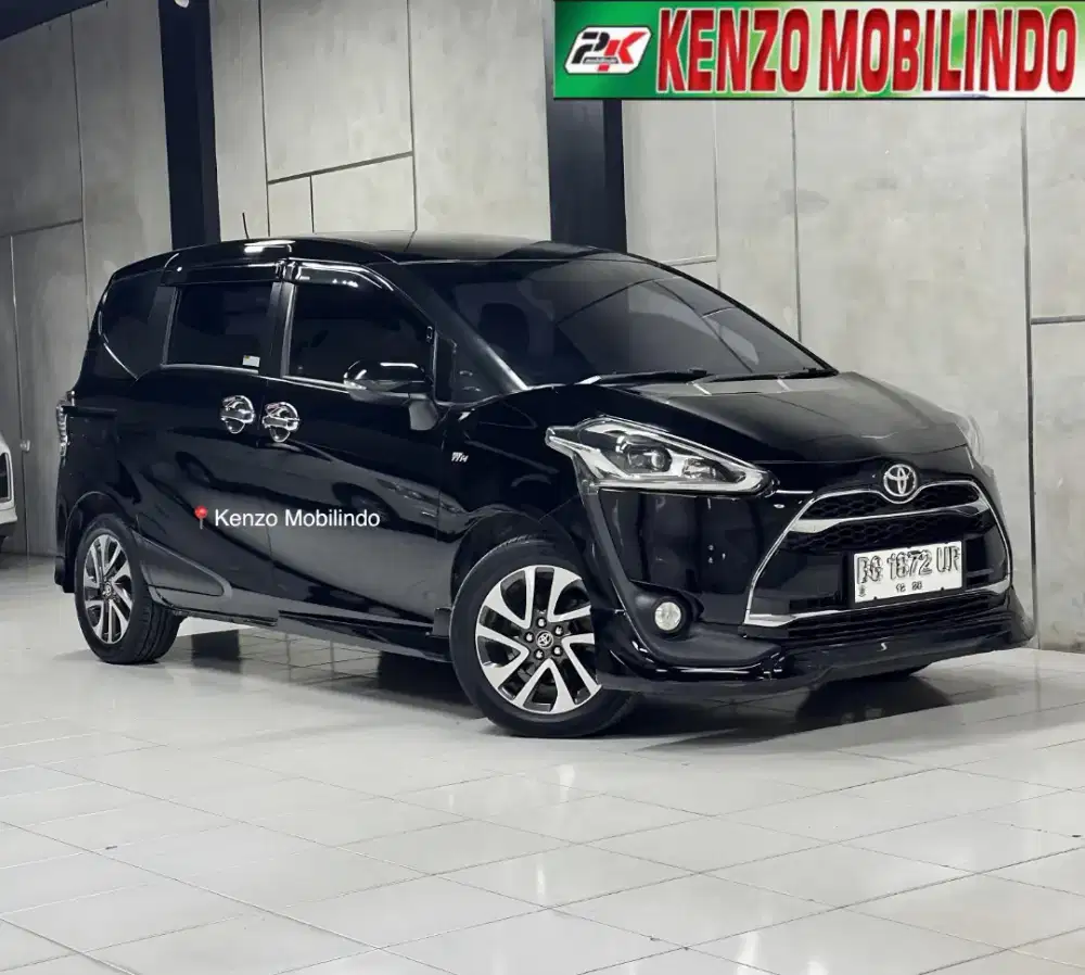 Sienta 1,5 Q AT 2016/2017 hitam,km 73rb super istimewah dp 20jt