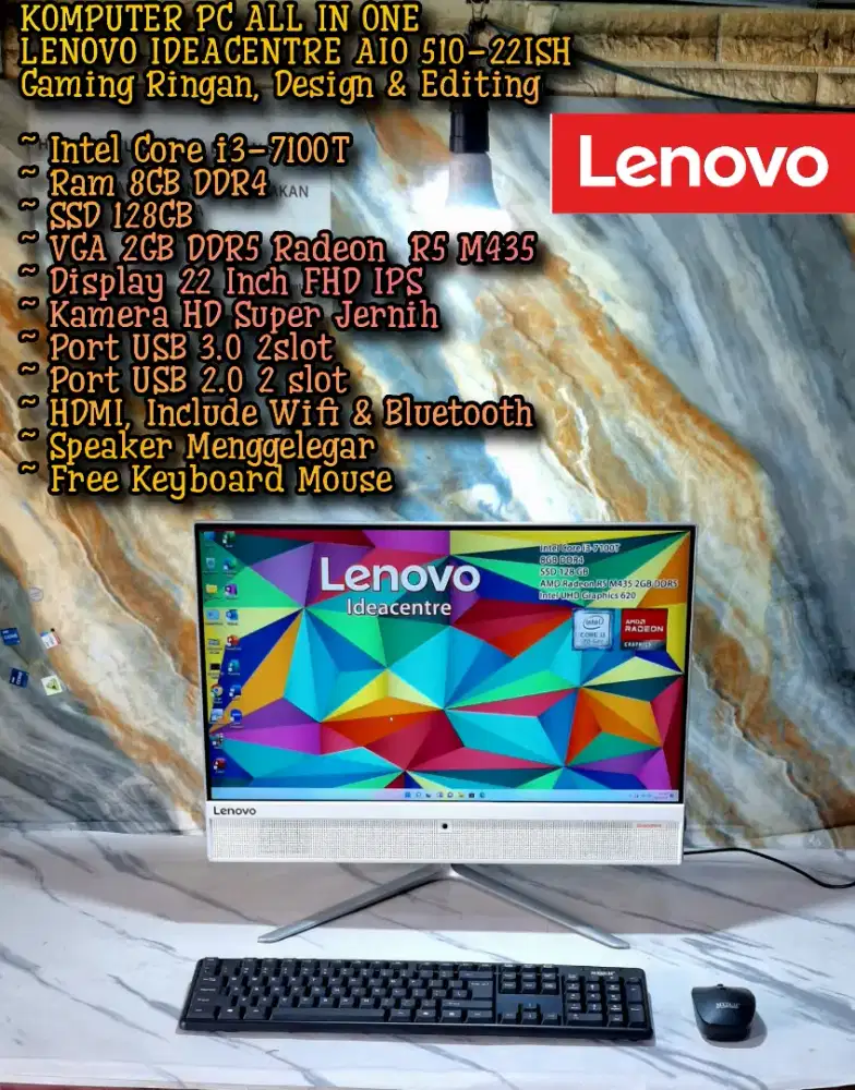 KOMPUTER PC ALL IN ONE LENOVO KOMPUTER DESIGN KOMPUTER EDITING