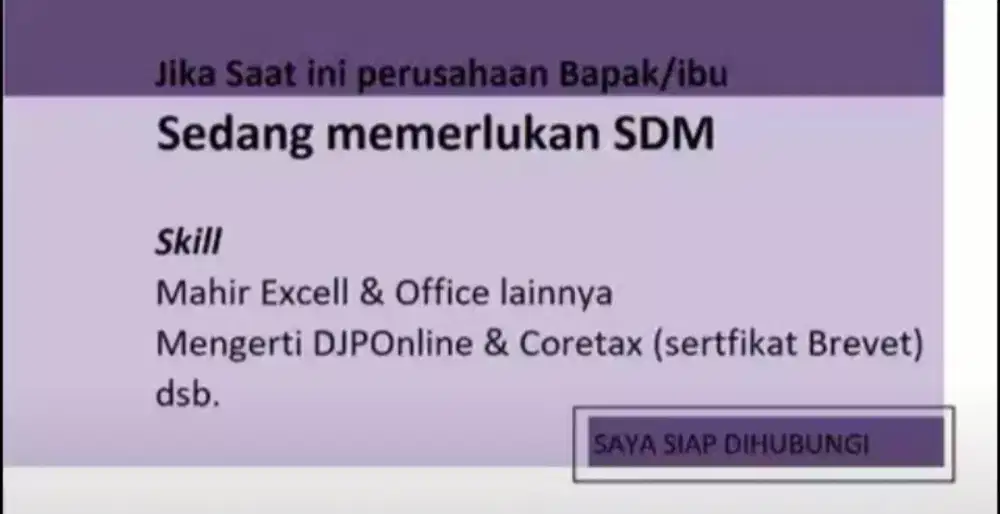SEDANG MENCARI PEKERJAAN