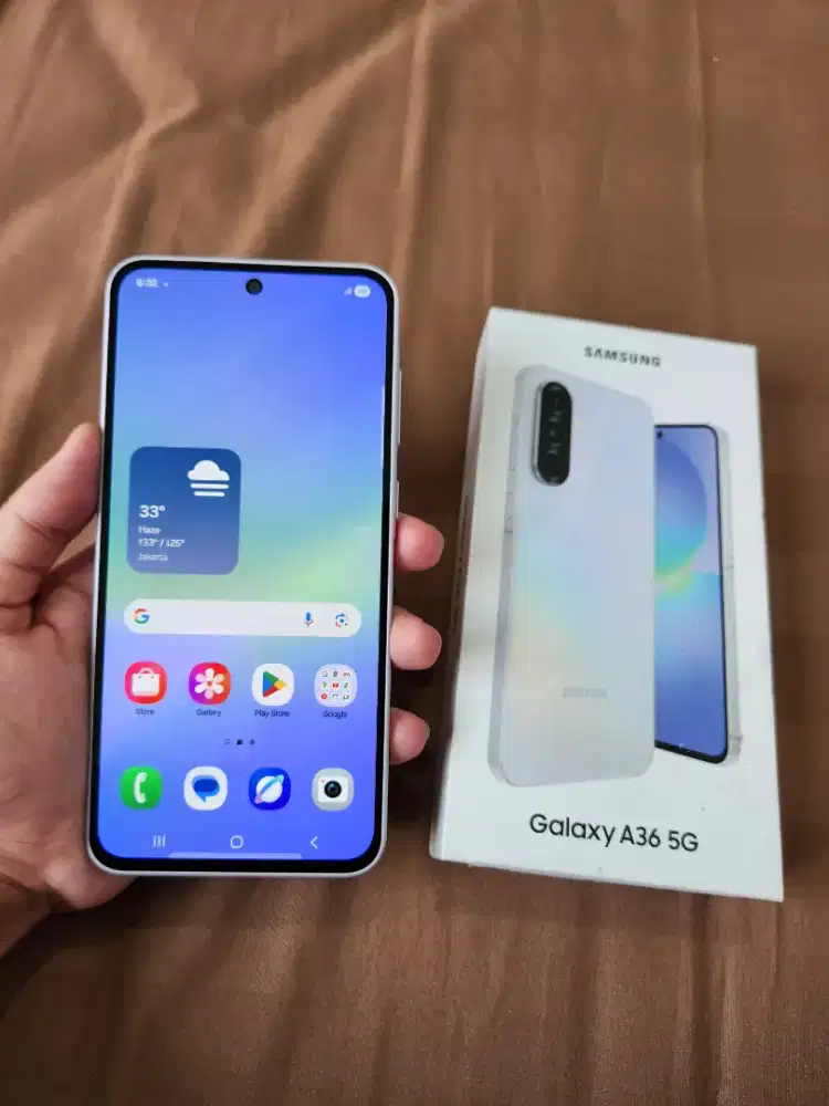 Samsung A36 5G 8/128GB fullset mulus like new masih ada garansi Sein