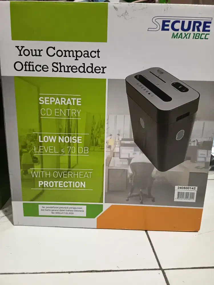 Prelove jrg dipakai penghancur kertas paper Shredder Secure MAXI 18CC