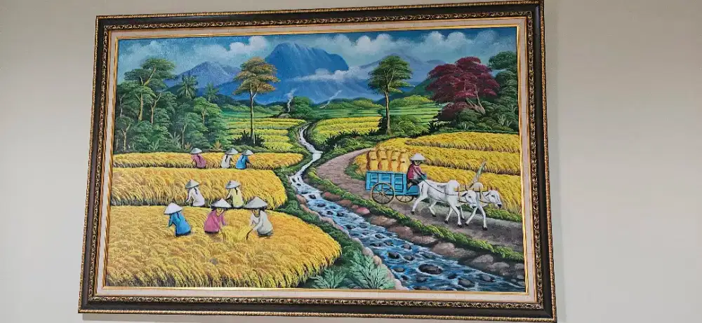 LUKISAN PANEN PADI