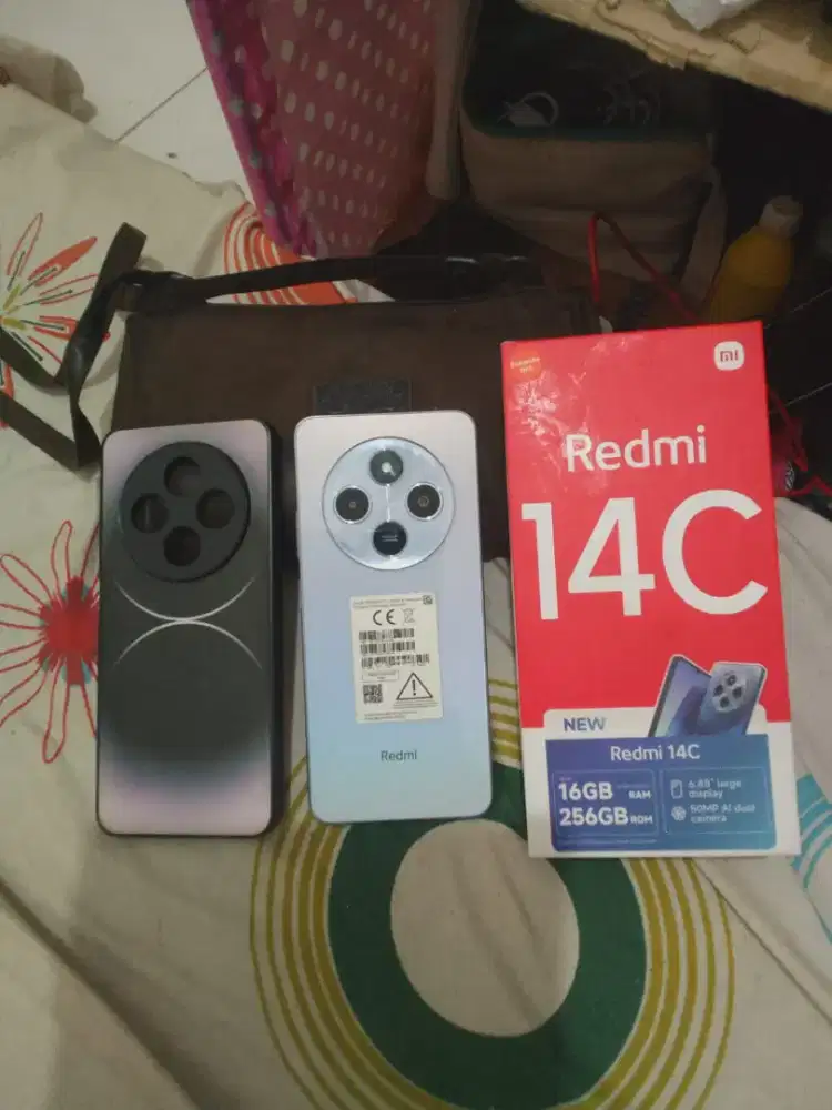 Redmi 14c ram 8+8/256 nfc, mulus lkp dus charger ori