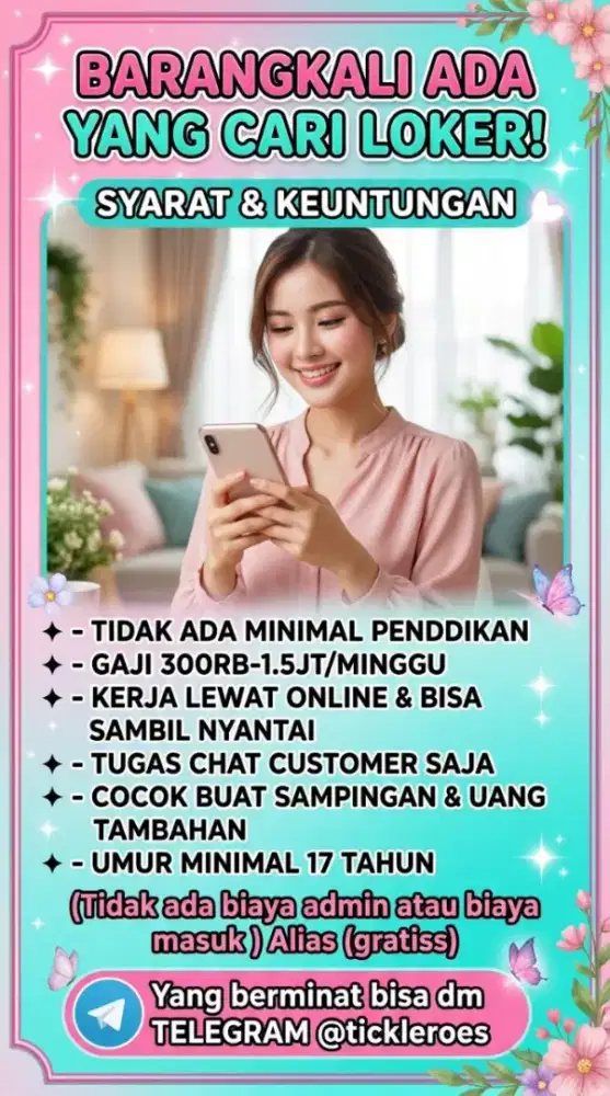 FREELANCE GAJI 300 - 1 JUTA PER MINGGU NO MODAL