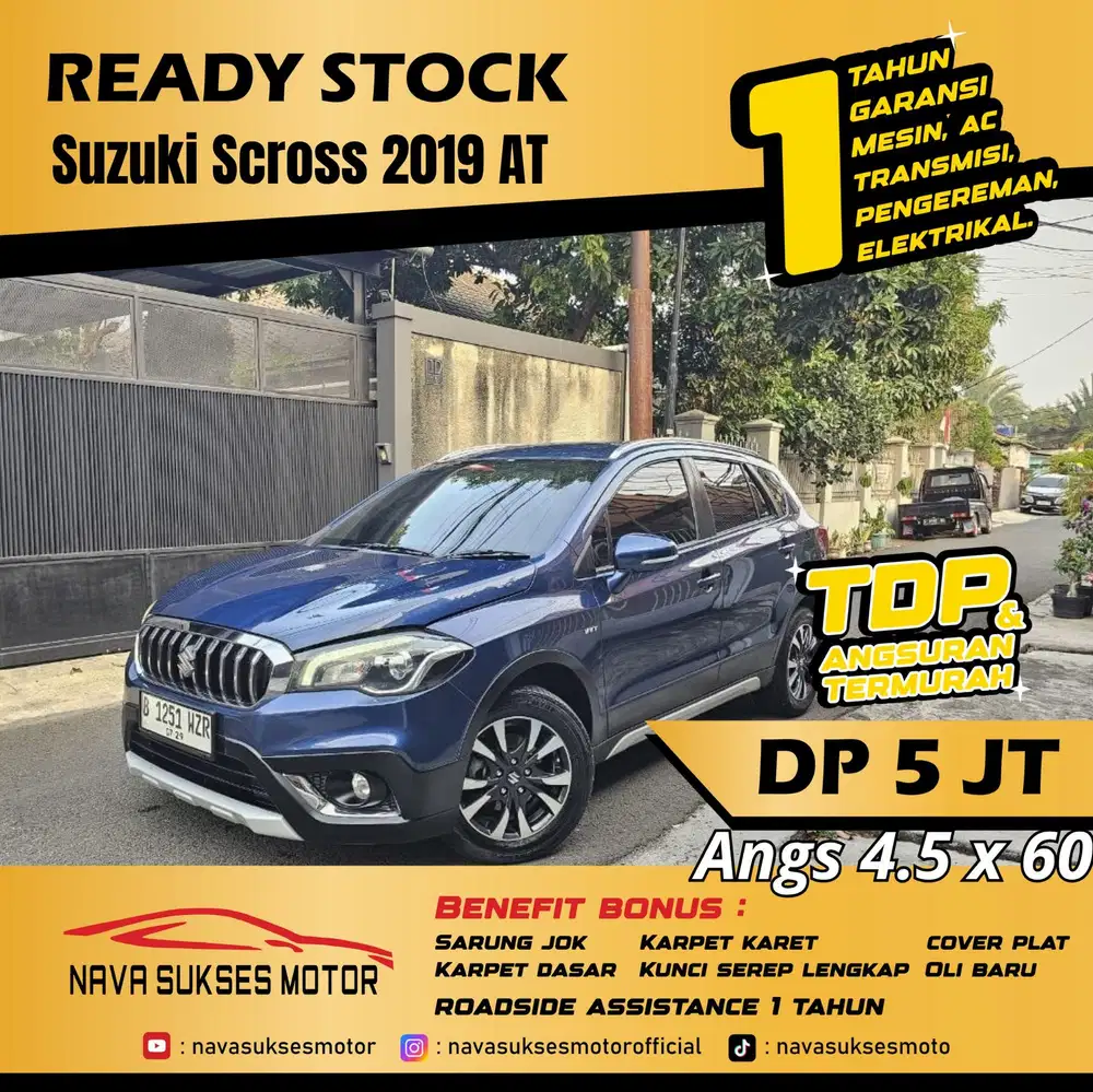 TDP 5jt TERMURAH Angs Suzuki Scross 2019 AT