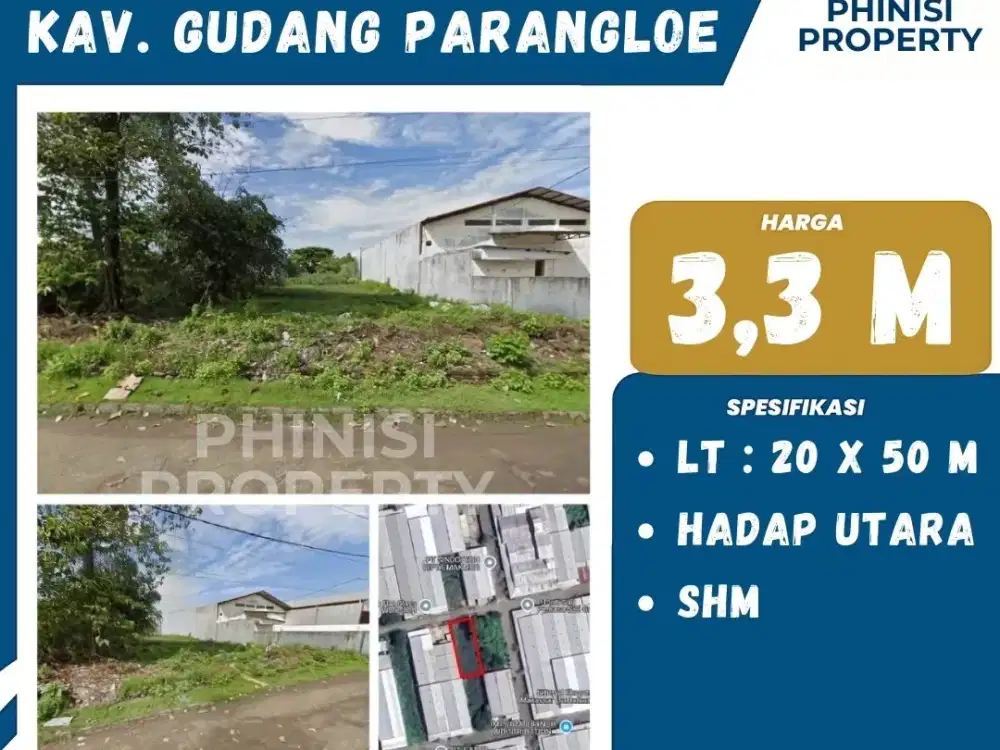DIJUAL Kavling Gudang di Pergudangan Parangloe