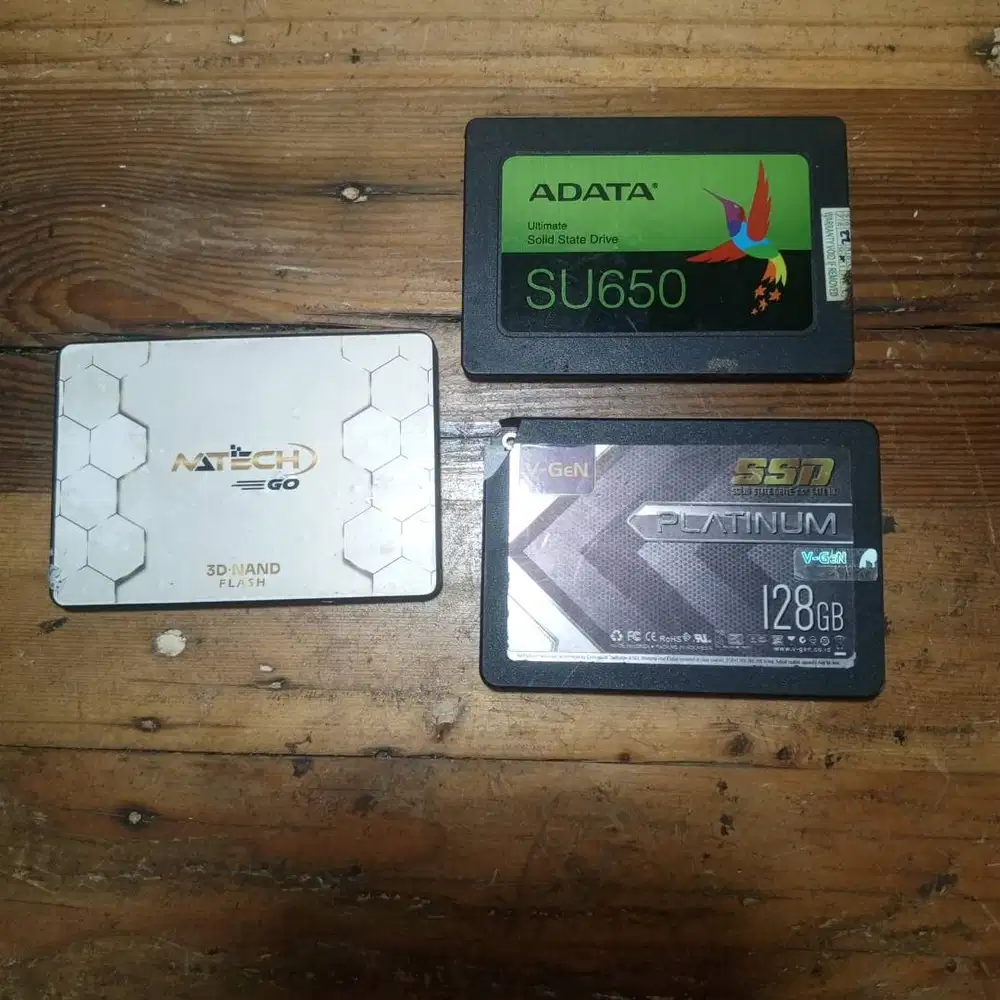 TAKE ALL 3 buah SSD 128 GB dan 256 GB TIDAK DETECT