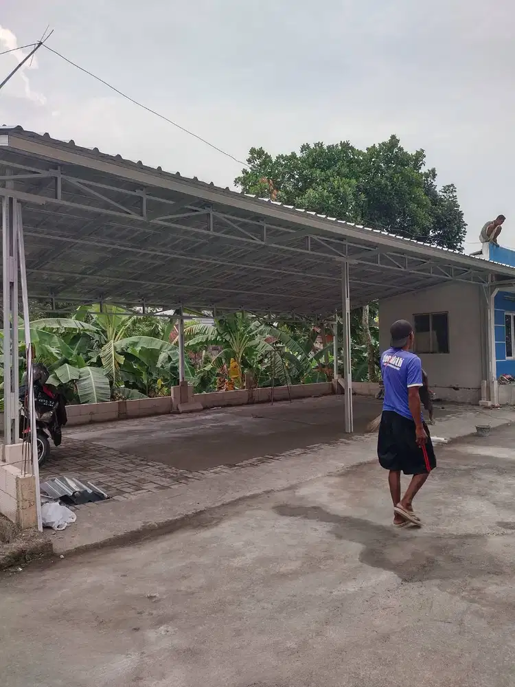 Kanopi Baja Ringan ALDERON Parkiran LUAS Mobil/Travel Kuat dan Kokoh