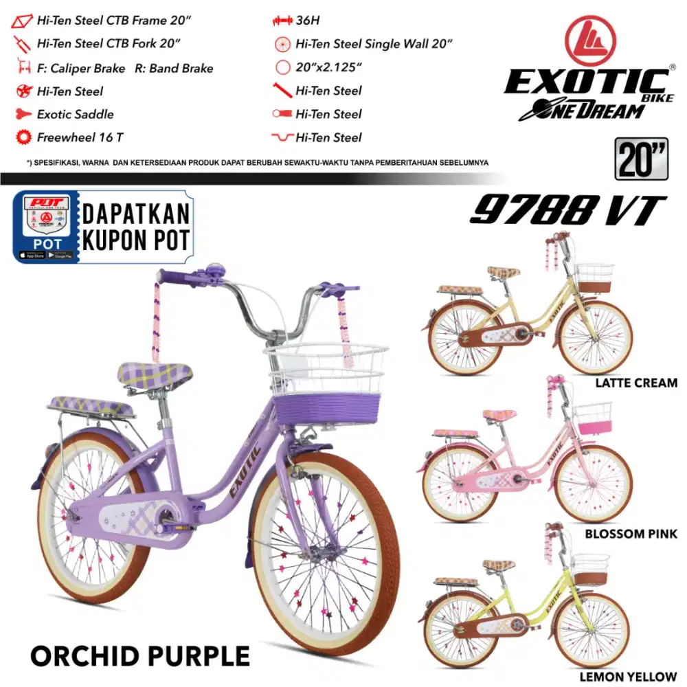 Sepeda Mini Exotic anak UK20 Berkualitas